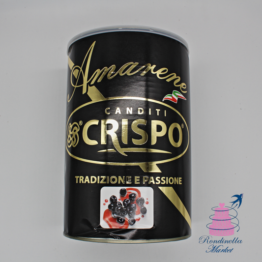 Amarene candite Crispo 5 kg per gelateria e pasticceria, amarene intere per decorazioni e dolci artigianali, Rondinella Market Napoli