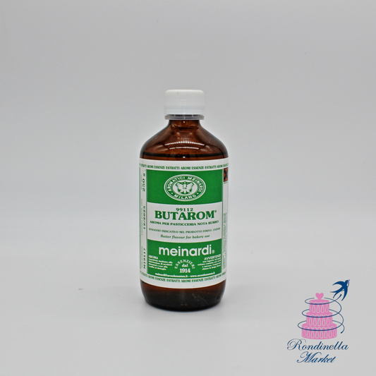 Flacone di Aroma Burro Meinardi (Butarom) da 250 ml per prodotti da forno – Rondinella Market Napoli