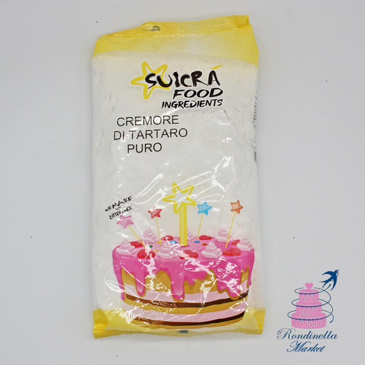 Cremore di Tartaro Puro Suicra Food 1 kg, agente lievitante naturale per pasticceria professionale, disponibile da Rondinella Market Napoli