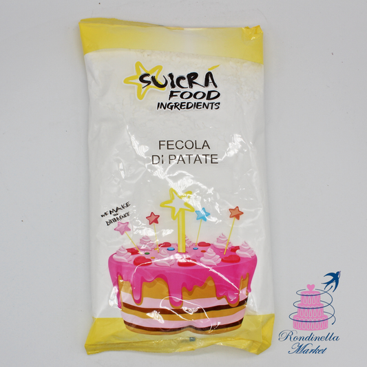 Fecola di Patate Suicra Food 1 kg, amido naturale per dolci, creme e pan di Spagna, disponibile da Rondinella Market Napoli