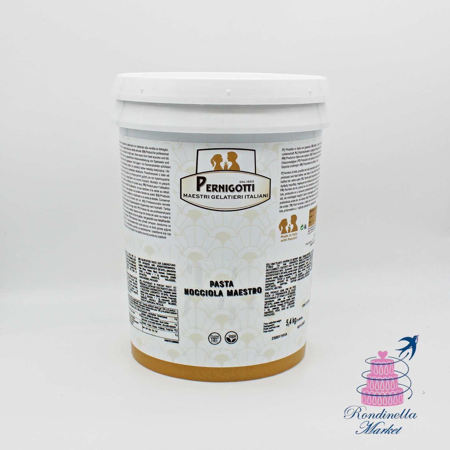 Pasta Nocciola Maestro Pernigotti 5,4 kg per gelateria professionale Napoli