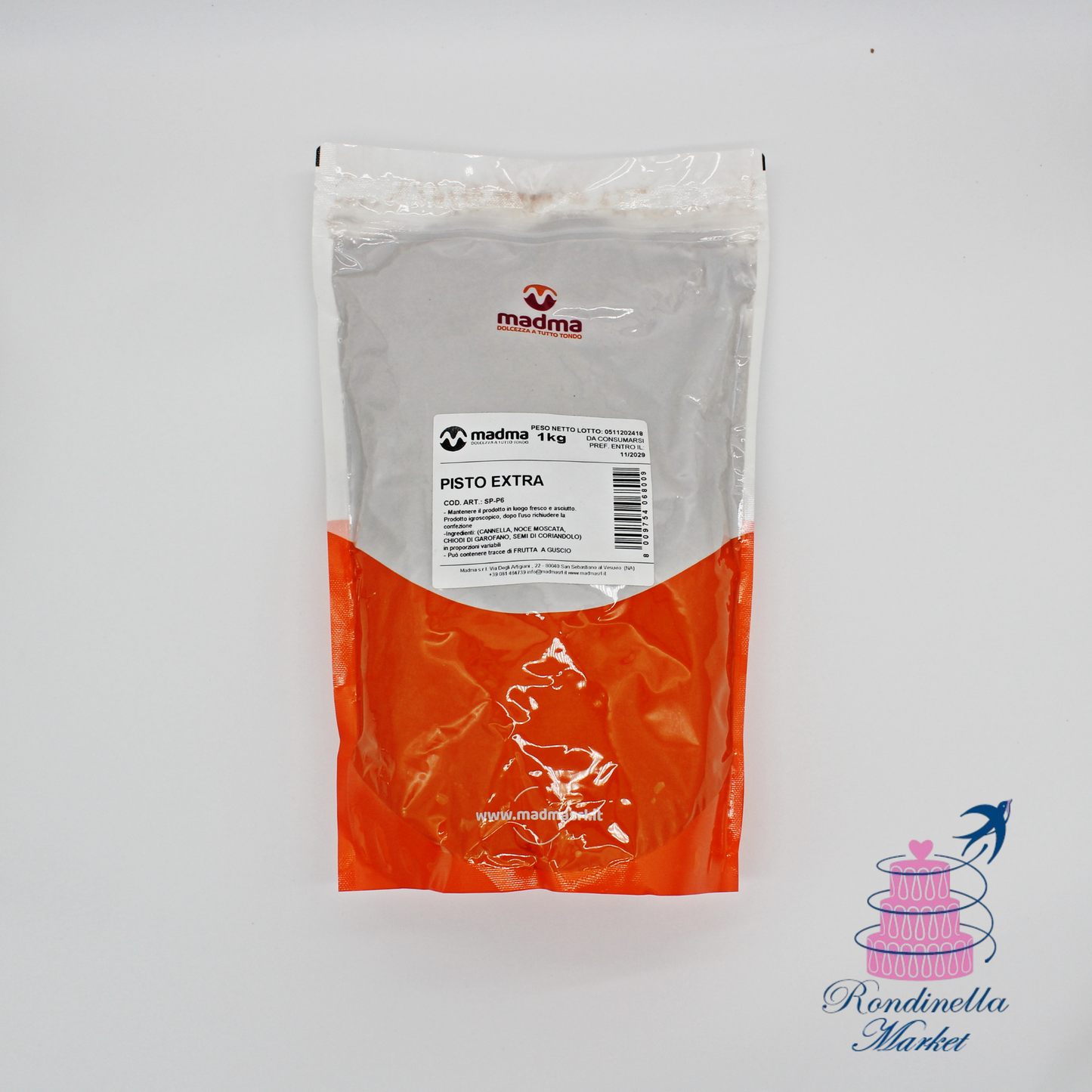 Pisto Extra Madma da 1 kg, miscela di spezie per dolci tipici napoletani, Rondinella Market Napoli