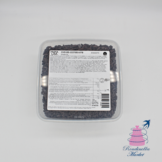 Riccioli di cioccolato fondente Mona Lisa Callebaut 1 kg per decorazioni di torte e dolci professionali, Rondinella Market Napoli