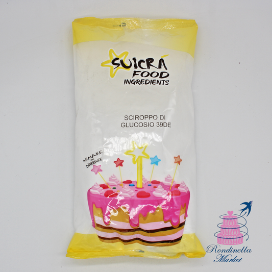Sciroppo di glucosio 39DE Suicra Food 1 kg per dolci, glasse e gelati artigianali, Rondinella Market Napoli