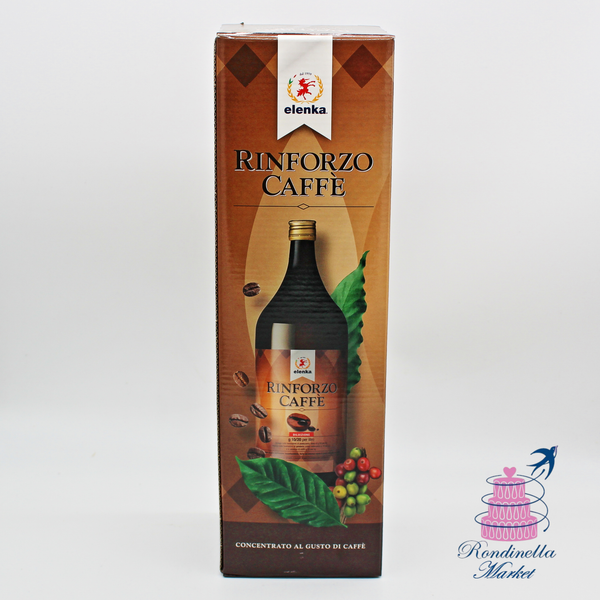 Concentrato liquido Rinforzo Caffè Elenka da 2,6 kg ottenuto da estratti di caffè selezionati per gelateria e pasticceria professionale.