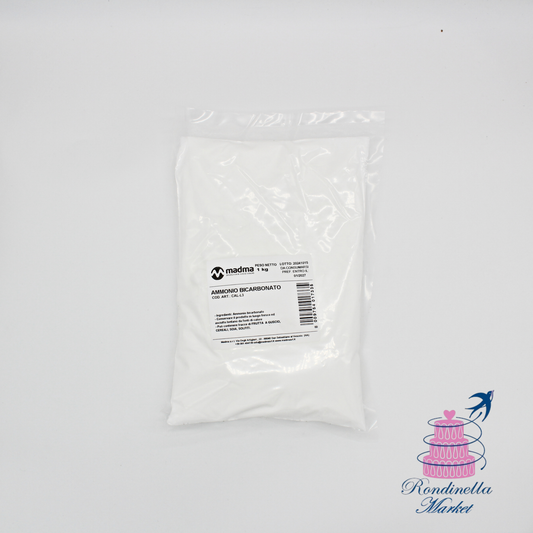 Sacco da 1 kg di ammonio bicarbonato Madma per dolci, disponibile da Rondinella Market Napoli