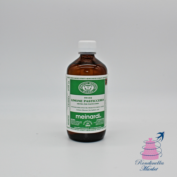 Aroma liquido al limone Meinardi da 250 ml per dolci e gelati, disponibile da Rondinella Market a Napoli