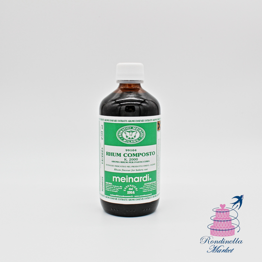 Bottiglia da 250 ml di aroma rhum composto Meinardi per uso professionale in pasticceria – Rondinella Market Napoli