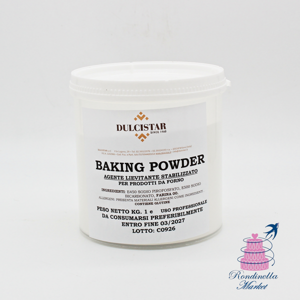Baking Powder Dulcistar lievito chimico professionale in polvere da 1 kg Napoli