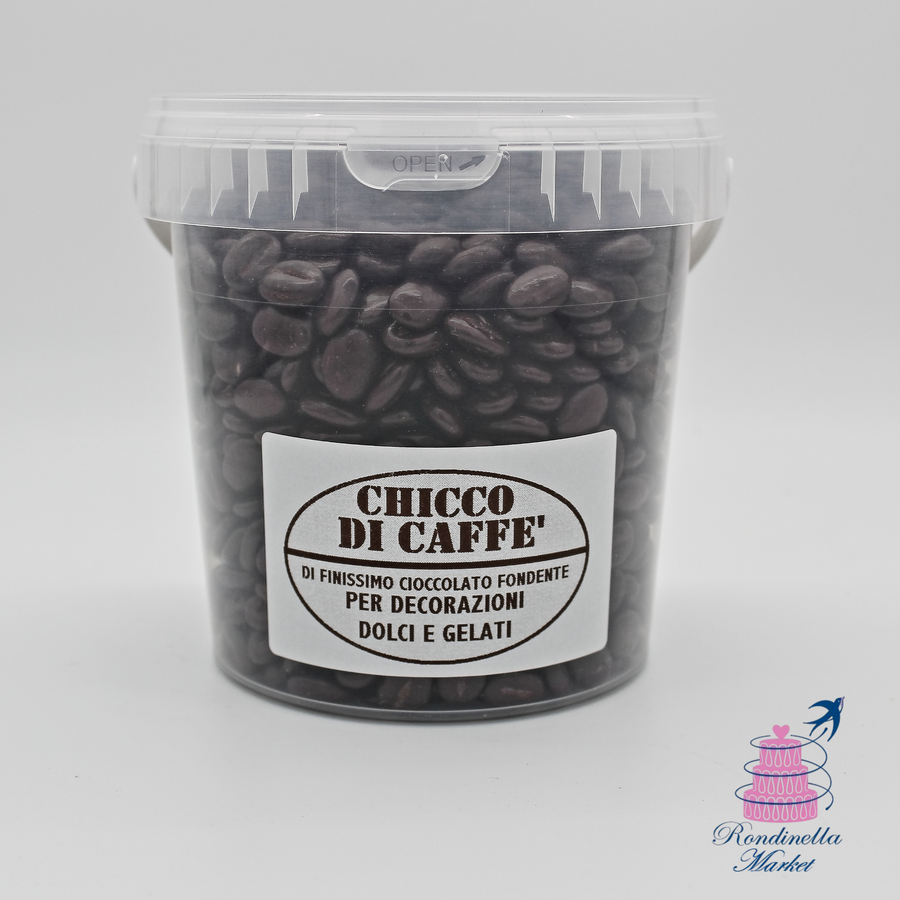 Chicchi di caffè ricoperti di cioccolato fondente Crispo da 1 kg in vendita da Rondinella Market a Napoli