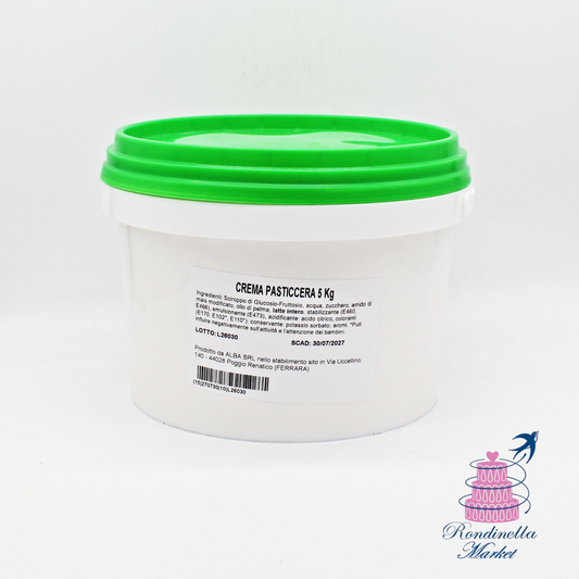 Crema pasticcera pronta 5 kg professionale per farciture e pasticceria Napoli