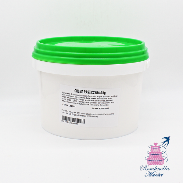 Crema pasticcera pronta 5 kg professionale per farciture e pasticceria Napoli