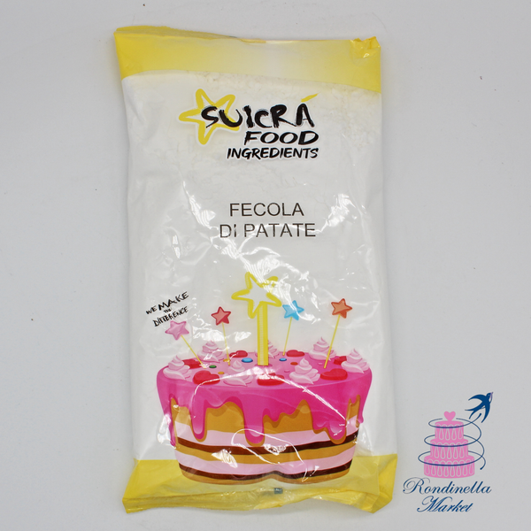 Fecola di Patate Suicra Food 1 kg, amido naturale per dolci, creme e pan di Spagna, disponibile da Rondinella Market Napoli