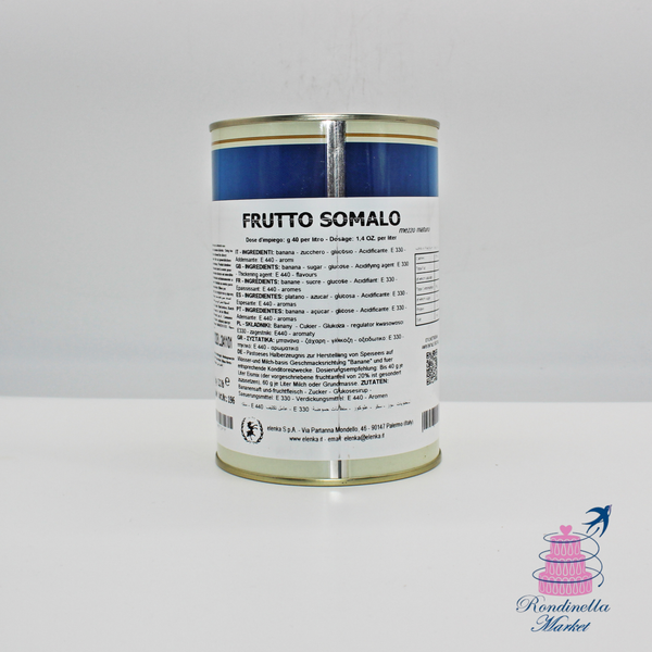 Barattolo Frutto Somalo Elenka pasta gusto banana per gelateria professionale da 1 kg – Rondinella Market Napoli