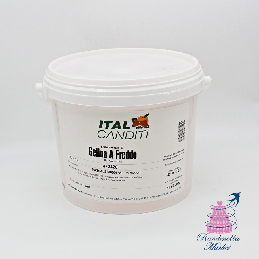 Gelatina a freddo Italcanditi 6 kg per copertura crostate e frutta Napoli