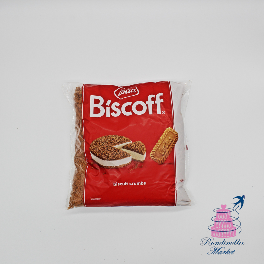 Biscotti Lotus Biscoff sbriciolati in busta da 750 g, ideali per dolci e cheesecake a Napoli

