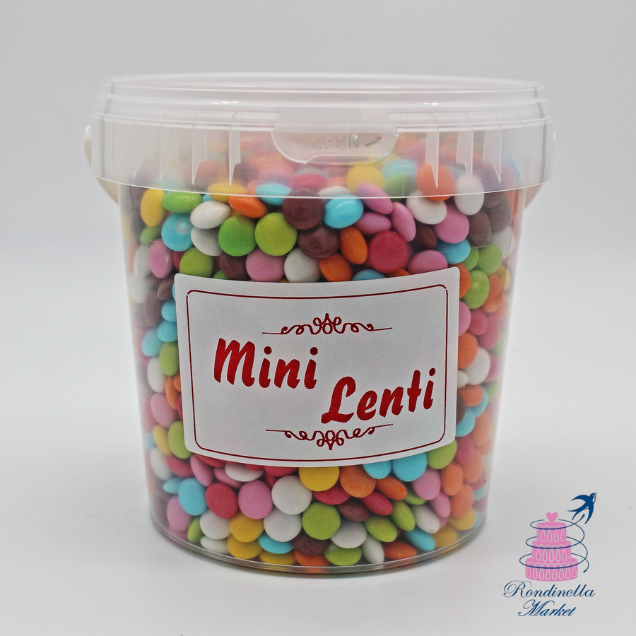 Mini lenti Crispo confetti zuccherati colorati da 1 kg in vendita su Rondinella Market Napoli.