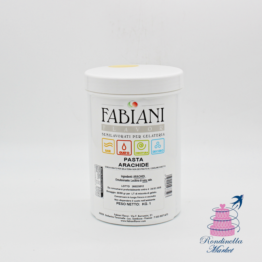 Pasta aromatizzante all’arachide Fabiani Flavor da 1 kg per gelateria e pasticceria Napoli