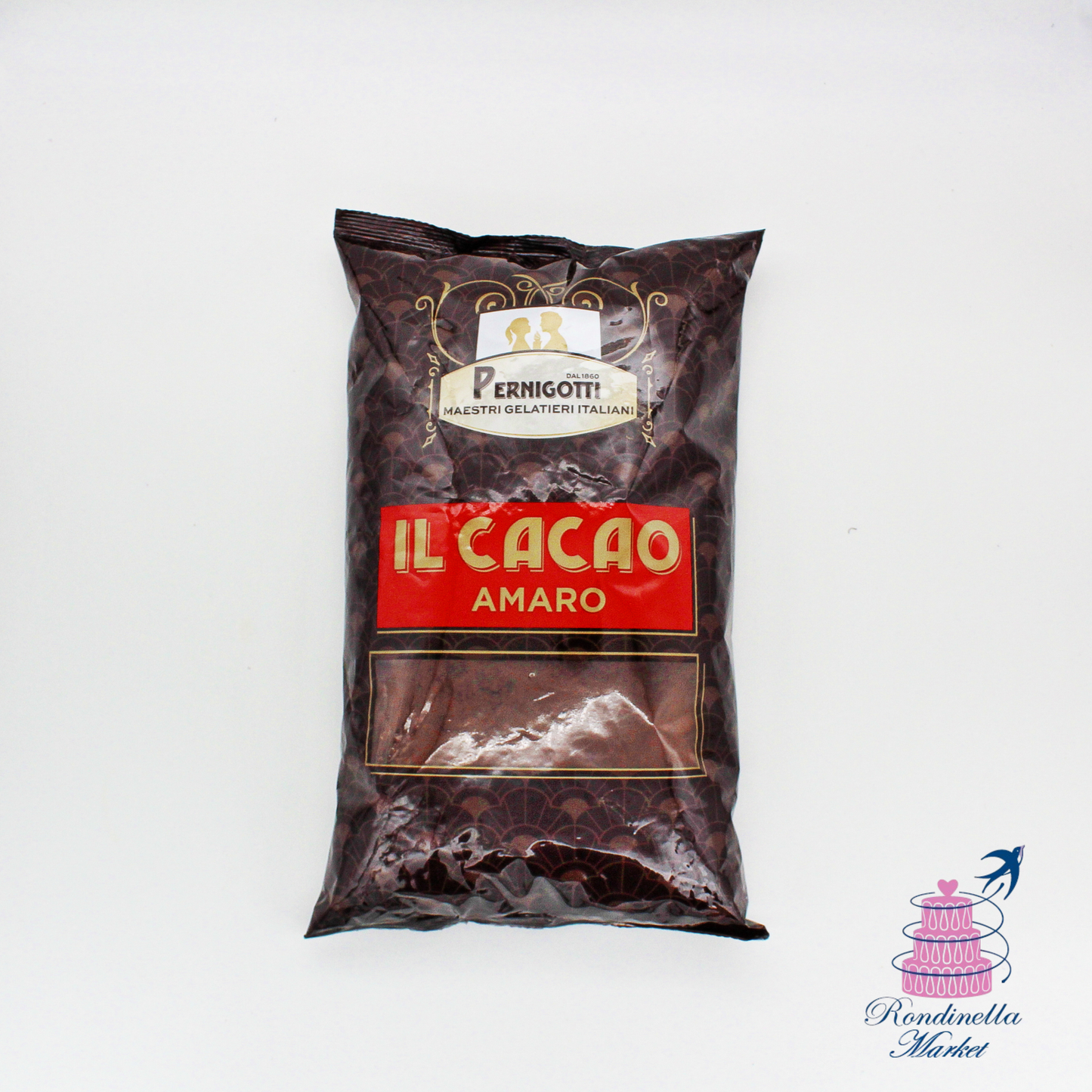 Sacchetto Pernigotti Il Cacao Amaro 1 kg cacao in polvere professionale – Rondinella Market Napoli