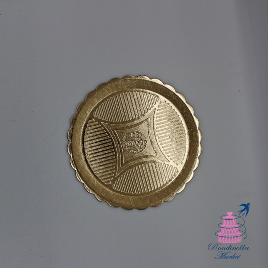 Piatti tondi oro in cartone per torte disponibili in varie misure da 24 a 36 cm in vendita su Rondinella Market a Napoli
