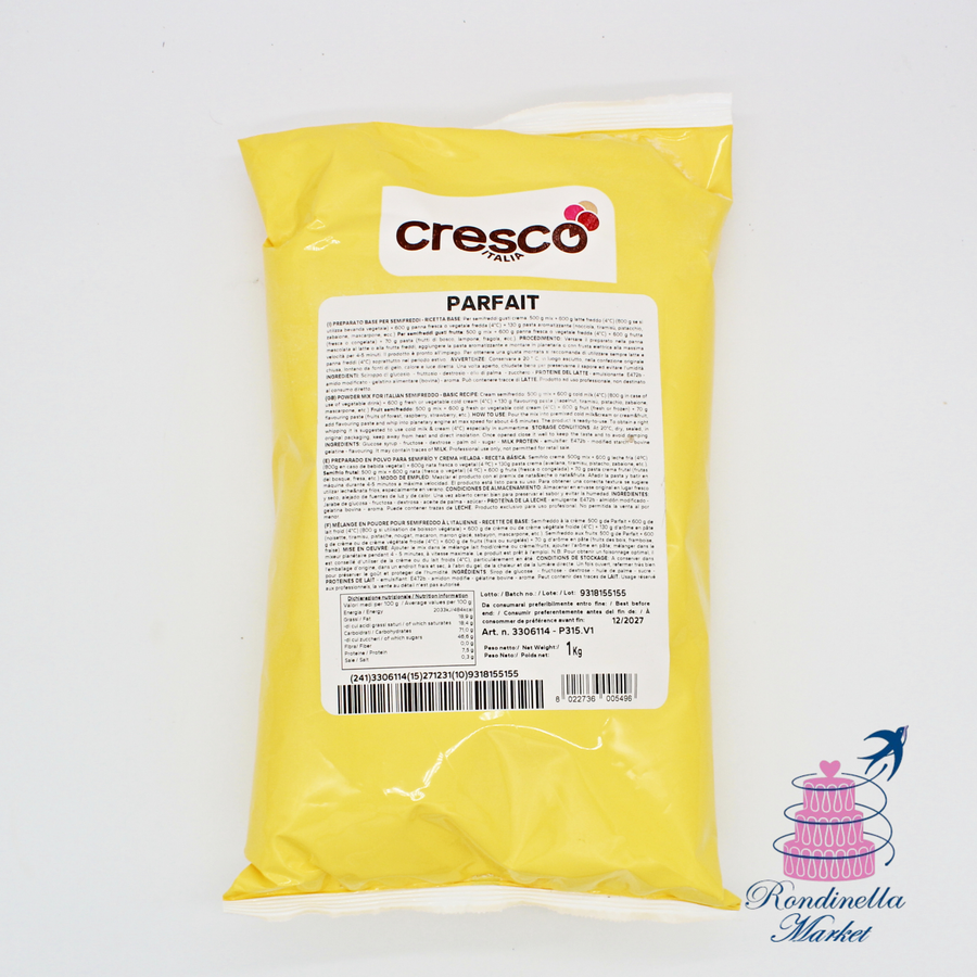 Preparato professionale Parfait Cresco per mousse bavaresi e semifreddi da 1 kg Napoli