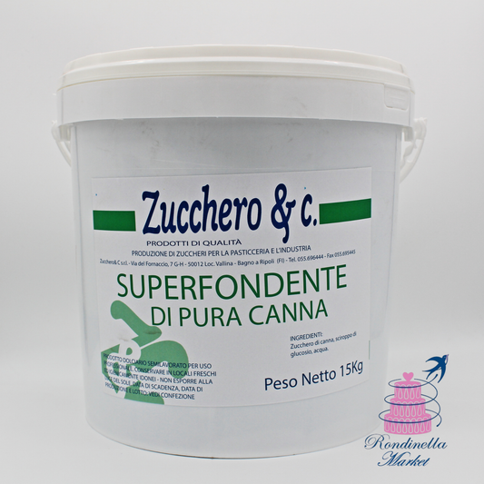 Secchio da 15 kg di superfondente di pura canna Zucchero & C., Rondinella Market Napoli