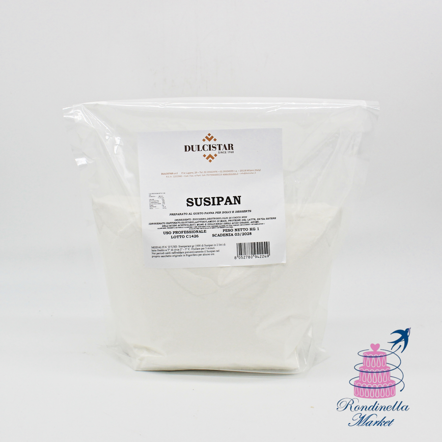 Preparato panna in polvere Susipan Dulcistar 1 kg per pasticceria Napoli