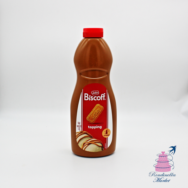 Bottiglia da 1 kg di topping Lotus Biscoff per gelati e dessert, Rondinella Market Napoli