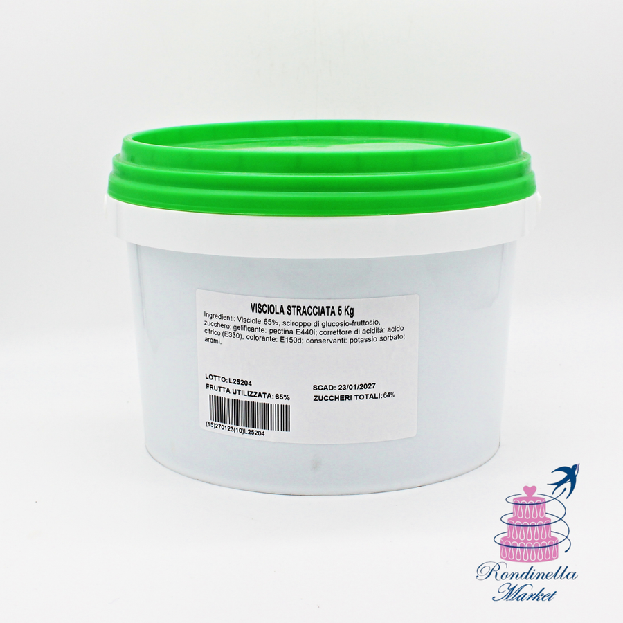 Visciola stracciata 5 kg 65% frutta per gelateria e pasticceria professionale Napoli